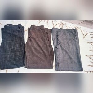 3 pairs of The Limited - Black, Brown, Gray womens pants